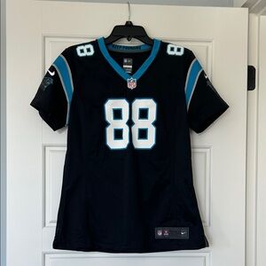Nike Black & Teal #88 Carolina Panthers Women's Jersey